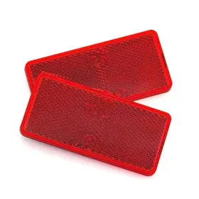 Hdtr00004 Hd Reflector Self Adhesive Rectangle Safety Waterproof Stick On For 94x44 Red