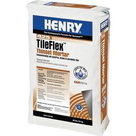Henry 12260 425 Tileflex Series Thin-set Mortar Gray Fine Solid Powder 40 Lb