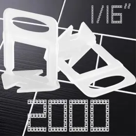 Tlsc-20221022 Hepflanze 1/16 Inch Tile Leveling System Spacers 2000 Pcs Clips Kit Preven