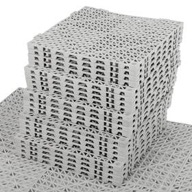 Hitoptoo 133923-24-hitoptoo Modular Interlocking Cushion Pvc Floor Non-slip Splicing Waterproof Mat 50pcs