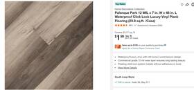 Home Decorators 747583127945 Pallet Sale - Palenque Park Flooring 12mil 36 Cases