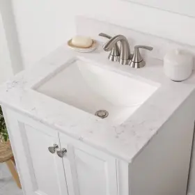 Se25r-pr Home Decorators Collection 1-sink Vanity Top 25 Inch X22 Pulsar Cultured Marble With Backsplash
