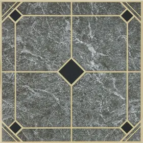 Kc90315 Home Impressions Blue And Gold 12 Inch X Vinyl Floor Tile 45 Sq. Ft./box