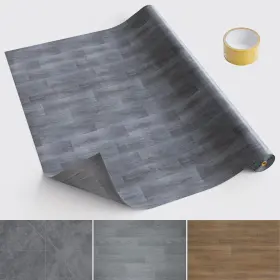 Ho1726 Homease Vinyl Flooring Roll Versatile Pet Leather-like Floor Covering - Waterproof &