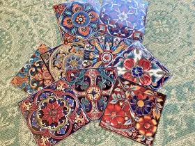 390897 Homeroots 8 Inch X Mosaic Peel And Stick Removable Tiles Lot Of 10
