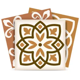 Homeroots 608219032890 12 Inch X Snickerdoodle Mosaic Pop Peel And Stick Removable Tiles