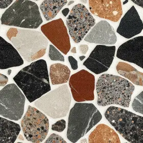 Hometitut 799849961701 10pcs 12x12 Inch Terrazzo Stone Look Peel And Stick Floor Tiles Removable Self A
