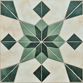 Hometitute Jitp25433xtwj 10pcs 12x12 Inch Green Diamond Geometric Peel And Stick Floor Tile