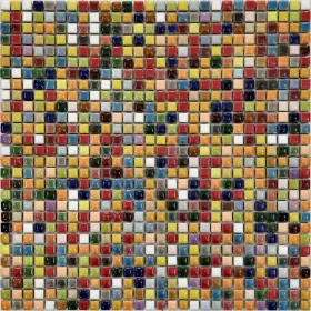 Ta401-11 Hominter Colorful Ceramic Mosaic Mini Square Glossy Porcelain Tile For Diy Crafts Bac