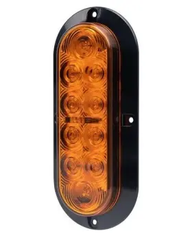 563ba Hopkins Brands 563ba- 6 Inch Oval Led Flush Mnt- Amber 10pk