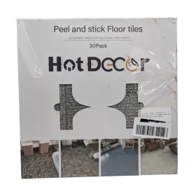 Hotdecor 721927479570 Peel Stick Floor Tile Grey Vinyl Non Slip Textured Flooring 12x12 30 Pk