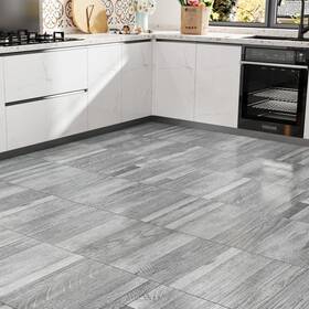 Hotdecor 751501541676 Grey Peel And Stick Vinyl Floor Tiles Waterproof V