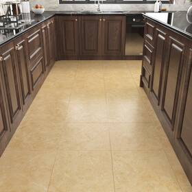 Hotdecor Hdus-tist-019-ss19-30 30 Pcs Gold Marble Peel And Stick Floor Tiles Waterproof Vinyl Flooring Tan S