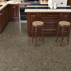 Hotdecor Tist-050-ws01 4-pack Brown Terrazzo Peel And Stick Floor Tile Tan Granite On Tiles La