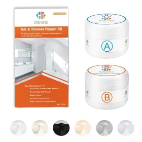 Ht Hometinker 760385381896 Tub Tile And Shower Repair Kit Color Match 3.7oz Fiberglass