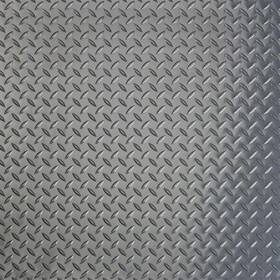 Husky 744759569424 Diamond 10 Ft. Wide X Custom Length Grey Commercial Grade Vinyl Flooring