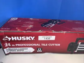 Jhd600 Husky 24 Inch Tile Cutter With Carbide Blade And Adjustable Gauge New Jhd600 Husky 24 Inch Tile Cutter With Carbide Blade And Adjustable Gauge New