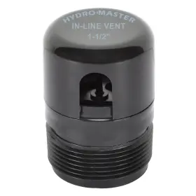0250901 Hydro Master 1-1/2 Inch Npt Abs In-line Vent Construction Black