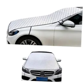 Alempn12 Icykale Car Front Windshield Snow Cover For Ice And Engine Hood Rear