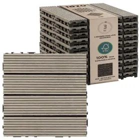 Idzo 810073387553 Wood Plastic Composite Deck Tiles Set Of 10 Sustainable Fsc Inch