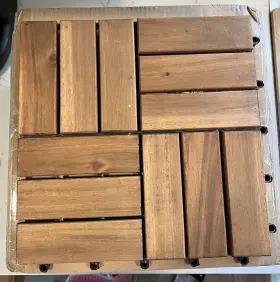 Bob4mppkjq Idzo 12x12ftft 12 Deck Tiles Interlocking Teak Wood Outdoor Indoor New Sealed Box Bob4mppkjq Idzo 12x12ftft 12 Deck Tiles Interlocking Teak Wood Outdoor Indoor New Sealed Box
