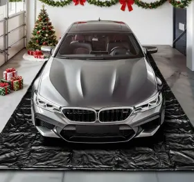 Htus-garagemat088-18ft-a Imiono Garage Floor Mat 7ft9 Inch X 18 Under Car Waterproof Containment Mats Oil