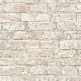 Nhs3708 In Home White Washed Denver Brick Peel And Stick Wallpaper Brown