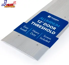 Tmh-1225 Inc. Door Threshold 12 Inch Wide Aluminum Thresholds Strip For Doorways Flat Transition