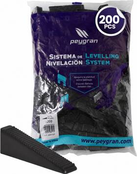 Industras Peygran 0200113 Classic Tile Leveling Wedges 200 Pcs Heavy-duty High-performance Lipp