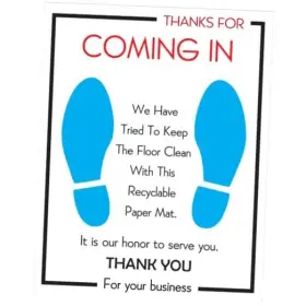 Pfmd106 Infinite Innovation Inc Heavy Duty Paper Floor Mats For Cars - Disposable Suv 24 Inch X 18 Pack Of 200