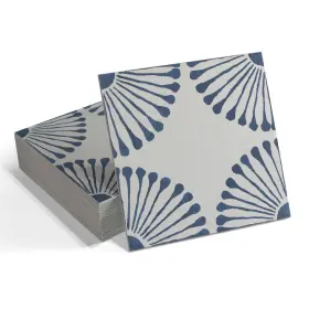 Psft-sunblu-16 Inno Stickers 16-sheet Peel And Stick Floor Wall Tile 9 Inch X Blue Stone Composite Sel