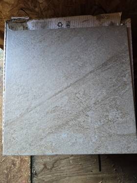 Interceramic 591556 Sunset Beige Ceramic Matte 16x16 Floor And Wall Tile 10 Pieces