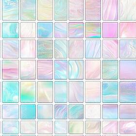 Ivn Ip256180398fl 10pcs 12x12 Inch Glossy Multicolor Peel And Stick Floor Tiles Removable S