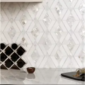 Ext3rd109102 Ivy Hill Tile Benes White 10in X Polished Marble Pearl Wall Mosaic 0.69 Ext3rd109102 Ivy Hill Tile Benes White 10in X Polished Marble Pearl Wall Mosaic 0.69