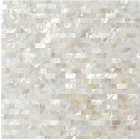 Ivy Hill Tile Ext3rd102046 Mother Of Pearl Serene White Bricks Shell Glass Wall Mosaic