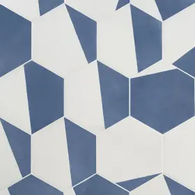 Ext3rd106341 Ivy Hill Tile Eclipse Burst Blue 7.79 Inch X 8.98 Matte Porcelain Floor And /