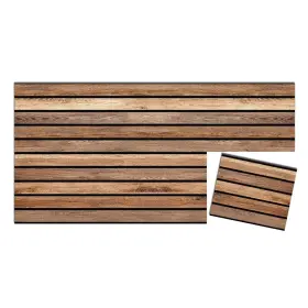 Izodekor 683622103742 3d Wood Effect Wall Panels - Faux Paneling For Living Room Kit