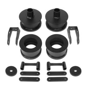 J2 Engineering J2-lk-jk-fr-002-bk 2.5 Inch Front And Rear Leveling Lift Kit Coil Spring Spacers With Sh