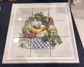 77002 Jeffery Court Ceramic Tile Mural Backsplash Fruit Vegetable Ready To Hang