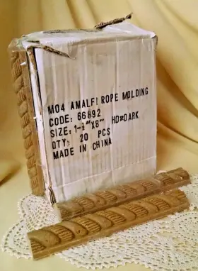 Jeffrey Court Inc. 734647668926 Rope Molding 1/2 X 8 Inch Amalfi Mo4 M04 66892 16 Pc Ceramic Stone Nos