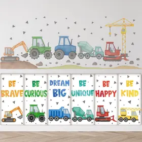 Wil-jetec-2844 Jetec 6 Pcs 3d Anti-collision Wall Padding For Kids Playroom 15.75 X 7.87 Inch Peel