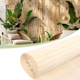 Bwp-natural-244x30cm Jn Yanyulou Bamboo Wall Panels 12 Inch H X 96 L Natural Wainscoting