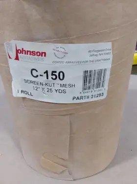 C-150 Johnson Abrasives 31293 Screen-kut Mesh For Drywall 12 Inch 25yds C-150 Johnson Abrasives 31293 Screen-kut Mesh For Drywall 12 Inch 25yds
