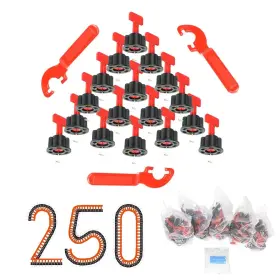 Jot971 Jombull Tile Leveling System Kit 1/16 Inch 250pcs Levelers 500pcs Spacers And Jot971 Jombull Tile Leveling System Kit 1/16 Inch 250pcs Levelers 500pcs Spacers And
