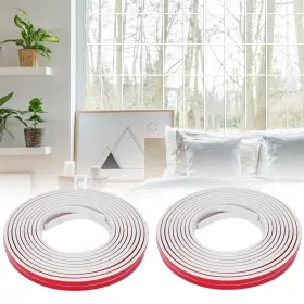 A36-acpx-whe-10m-2pc Jsiwoth Window Trim Molding 65.6ft Self Adhesive Glass Decorative Strip With
