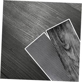 Jugatamaibu 702722392950 Peel And Stick Floor Tile Natural Wood Grain Appearance Self 12pcs Dark Grey