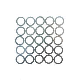 Juscycling 715776632132 Middle Chainring Spacer 0.5 0.8 2 5 Mm 25pcs/bag 0.5mm Silver