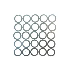 Juscycling 715776632132 Middle Chainring Spacer 0.5 0.8 2 5 Mm 25pcs/bag 0.5mm Silver