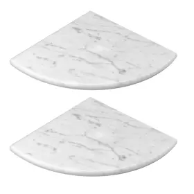 Cala100 Jusmioke 9 Inch Marble Corner Shower Shelf For Bathroom Room Both Side
