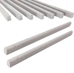 Jsg15 Jusmioke 15 Pack 0.5 Inch X12 Gray Marble Pencil Liner Tile Polished Trim